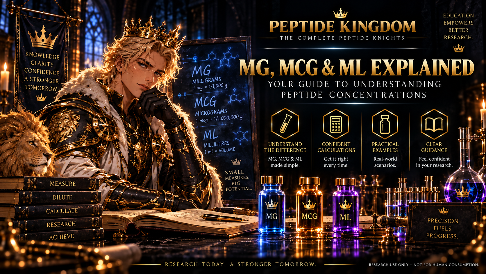 MG, MCG & ML Explained - Your Guide to understanding Peptide Concentrations: